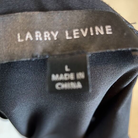 Larry Levine Black Sleeveless top Size L - Picture 5 of 5